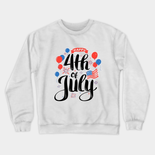 4th of July | God Bless America | Fourth Of July Patriotic Proud To Be American Gift Ideas | Red White Blue | freedom fireworks barbeque & beer Crewneck Sweatshirt by johnii1422